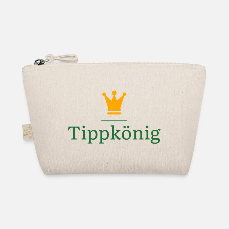 Tippkönig - Das Geschenk für den Tippspiel Sieger - Bio-Täschchen - Natur