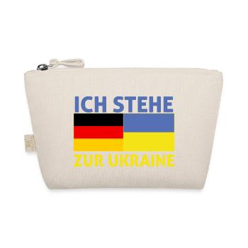 ich stehe zur ukraine -drapeau deutschland mit ukr - Bio-Täschchen - Natur - Vorne