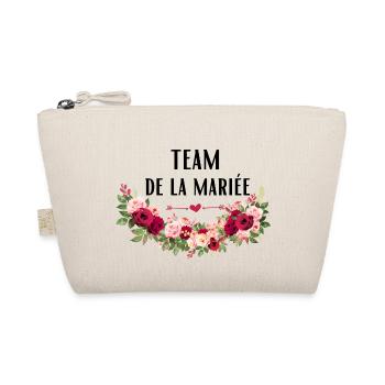 team de la Mariée evjf t-shirt assorti floral - Trousse biologique - nature - Devant