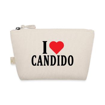 T-Shirt Ich liebe Candido T-Shirt Geschenkidee - Bio-Täschchen - Natur - Vorne