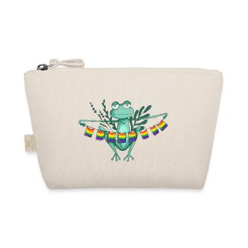 Grenouille de fierté avec des drapeaux arc-en-ciel - Trousse biologique - nature - Devant