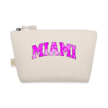 Miami logo: Collegiate design with a tropical vibe - Organic Pouch - nature - Front