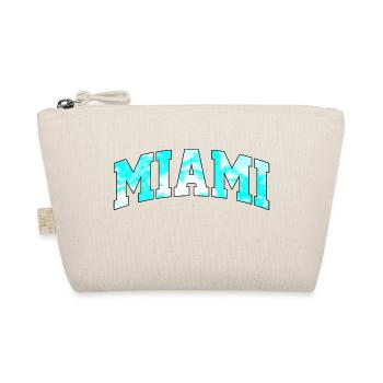 Miami logo: Collegiate design with a tropical vibe - Organic Pouch - nature - Front