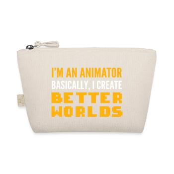 Create Better Worlds Graphic Designer Gift - Organic Pouch - nature - Front