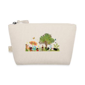 Jardin luxuriant coloré avec des chats noirs - Trousse biologique - nature - Devant
