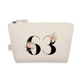 Blumen zum 63. Jahrestag (Geschenk von 63 Jahren) - Bio-Täschchen - Natur - Vorne