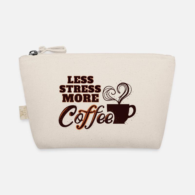 Less Stress More Coffee - Bio-Täschchen - Natur