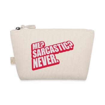 me sarcastic never Zitat - Bio-Täschchen - Natur - Vorne