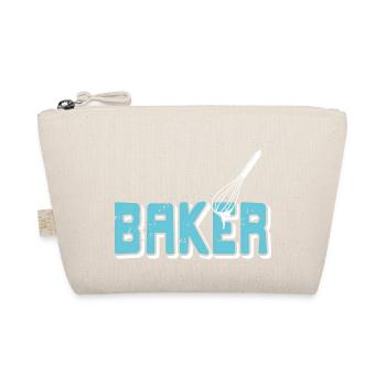 Retro BAKER Cool Baking Baker Designs T-Shirt - Organic Pouch - nature - Front