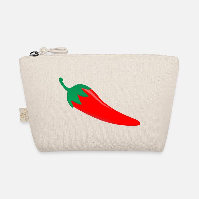 Lustiges Hot Chilli T-Shirt - Bio-Täschchen - Natur