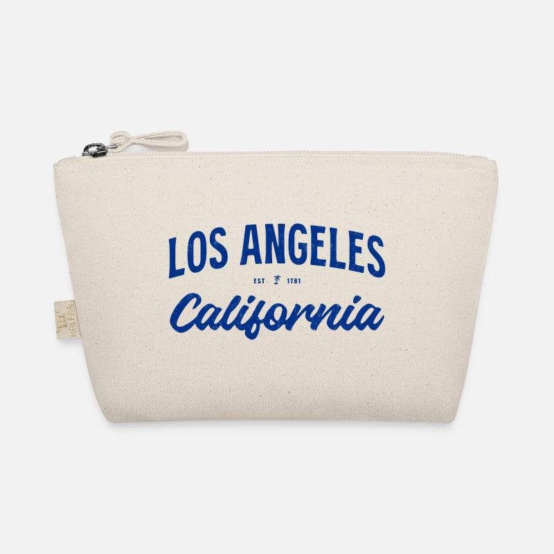 Los Angeles Kalifornien Retro Script - Bio-Täschchen - Natur
