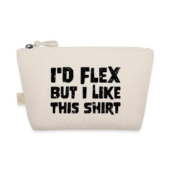 Ironic Funny grunge Id Flex But I Like This - Bio-Täschchen - Natur - Vorne