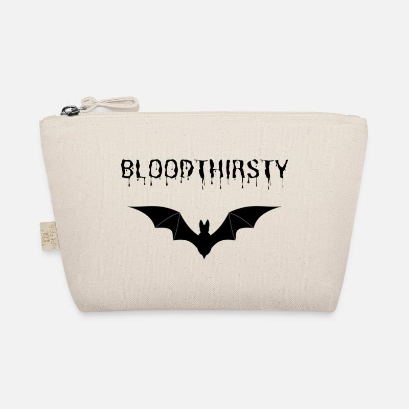 Bloodthirtsty Vampire Bat Halloween Gift Organic Pouch