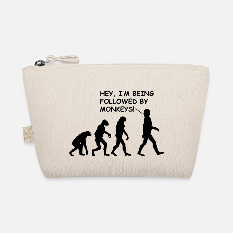 Affen Evolution Verfolgt von Affen Witziges Design Bio-Täschchen