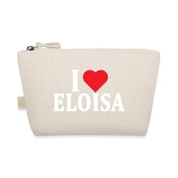 t-shirt I love Eloisa t-shirt gift idea - Organic Pouch - nature - Front