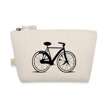 Bicycle Doodle Bicycles Cycling Vector 4 - Organic Pouch - nature - Front