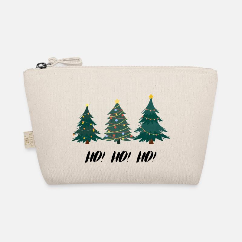 HOHOHO Christmas tree - Organic Pouch - nature