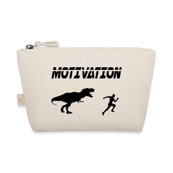 Motivation Sport Laufen Laufhumor Dino - Bio-Täschchen - Natur - Vorne