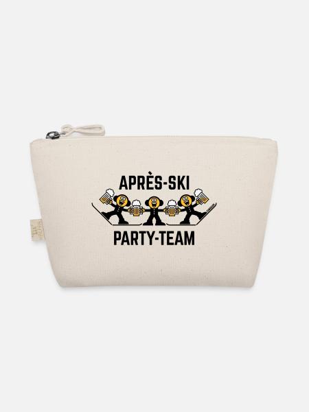Trio d’équipe de fête après-ski (bière / dessin animé / 3C) - Trousse biologique - nature - Devant