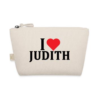 t-shirt I love Judith t-shirt gift idea - Organic Pouch - nature - Front