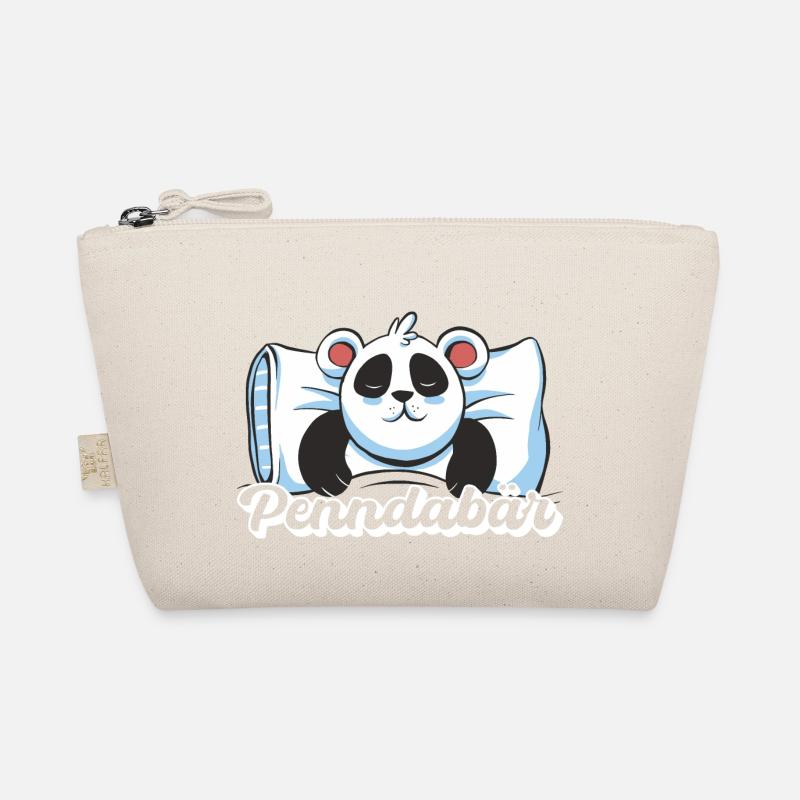 Panda schlafen Schlaf Pyjama Geschenk Bio-Täschchen