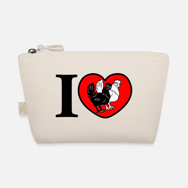 Heart chickens love Organic Pouch