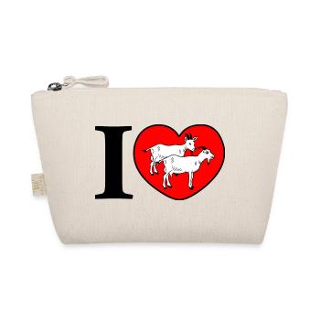 Goats in the heart - Organic Pouch - nature - Front