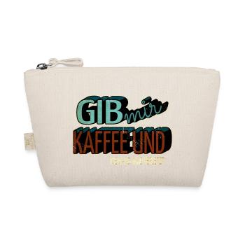 lustig kaffeesatz spaß kaffeekanne geschenkidee - Bio-Täschchen - Natur - Vorne