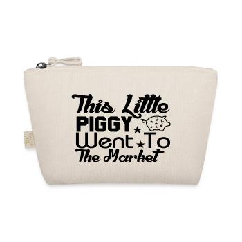 This Little Piggy Went To The Market - Bio-Täschchen - Natur - Vorne