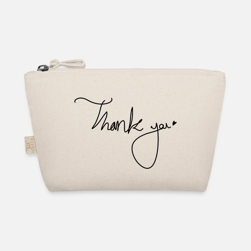 Thank you lettering Organic Pouch
