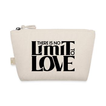There is no Limit to Love | Polyamorous *black* - Organic Pouch - nature - Front