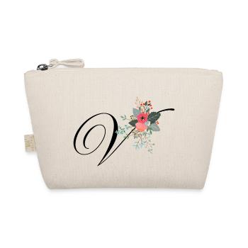 Lettre v fleuris - Trousse biologique - nature - Devant