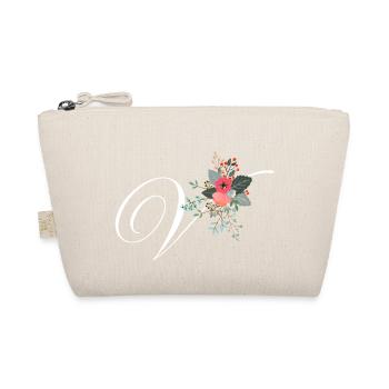 Lettre v fleuris - Trousse biologique - nature - Devant