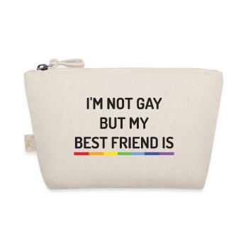 Mois de la fierté - Je ne suis pas gay mais mon meilleur ami est - Trousse biologique - nature - Devant