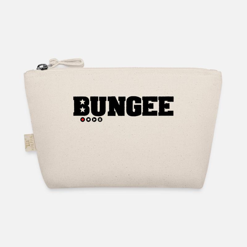 Bungee Logo schwarz Redpoint - Bio-Täschchen - Natur