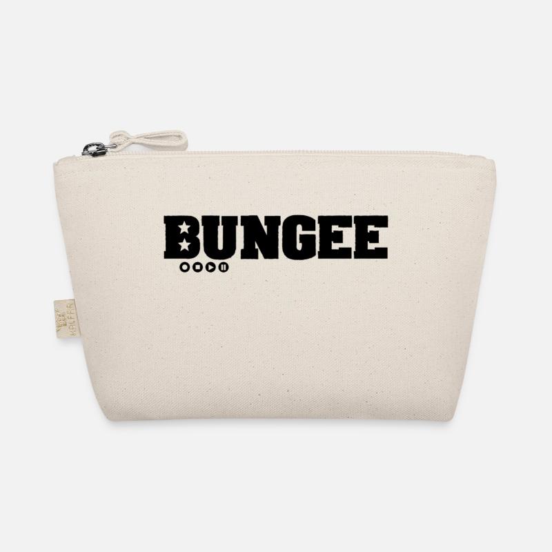 Bungee Logo schwarz Bio-Täschchen
