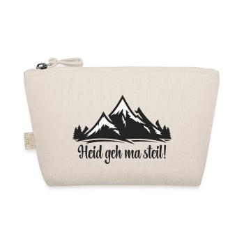 Heid geh ma steil - Bio-Täschchen - Natur - Vorne