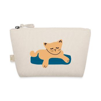 Schlafendes Baby Katze3 - Bio-Täschchen - Natur - Vorne