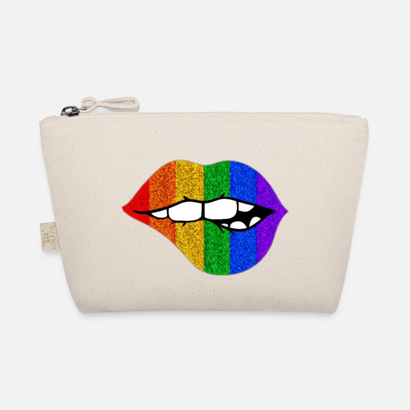 LGBTQ+ LIPS BITING PRIDE Bio-Täschchen
