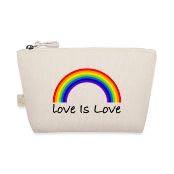 Love is love | gay, gay, lgbtq - Organic Pouch - nature - Front