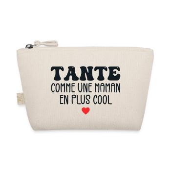 Tante Comme Une Maman Cool Humour Tata Cadeau - Trousse biologique - nature - Devant