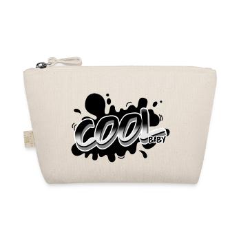 "Cool Baby" Lustiger Spruch ideal als Geschenk - Bio-Täschchen - Natur - Vorne