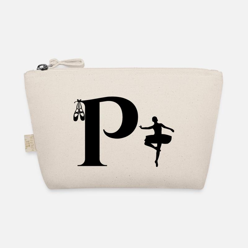 Buchstabe p Ballerina Bio-Täschchen