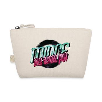 Dino Bike Moon Geek Birthday Funny Quote Bday - Organic Pouch - nature - Front
