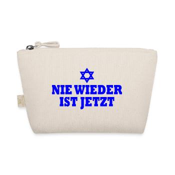 Nie wieder ist jetzt - Bio-Täschchen - Natur - Vorne