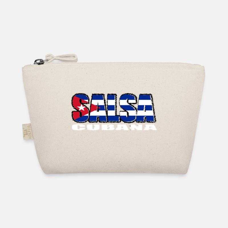 Salsa cubana mit der Flagge Kubas Bio-Täschchen