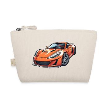 Flaming Sports Car - Organic Pouch - nature - Front