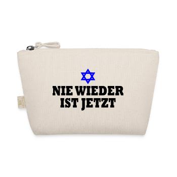 Nie wieder ist jetzt - Bio-Täschchen - Natur - Vorne