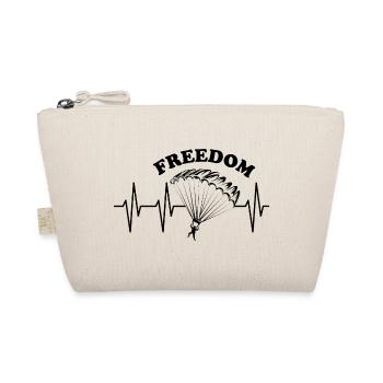 Freedom Fallschirm freiheit frei fliegen Puls icon - Bio-Täschchen - Natur - Vorne