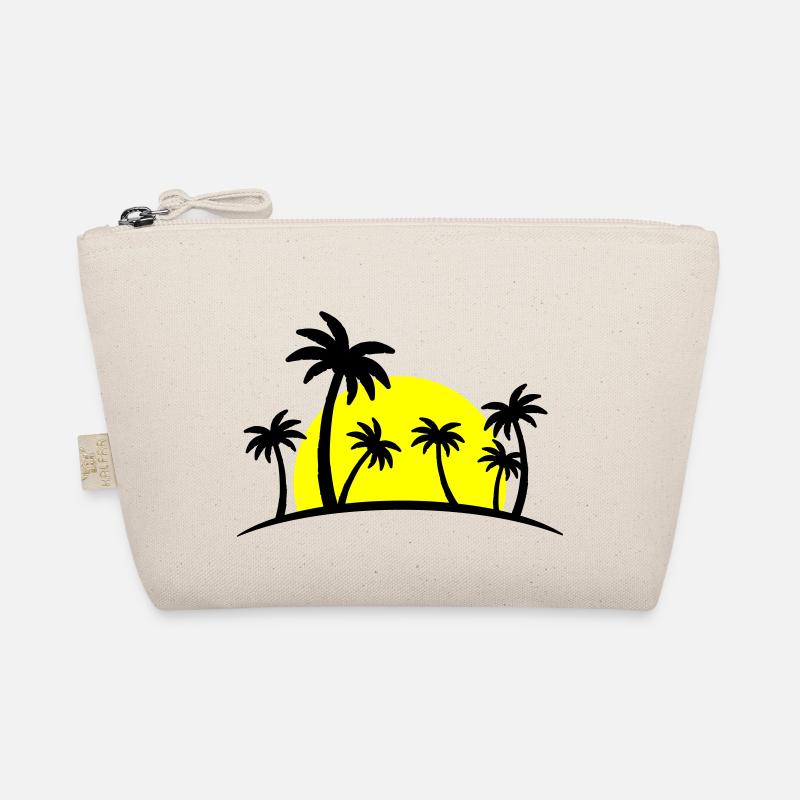 beach palms 2 Bio-Täschchen